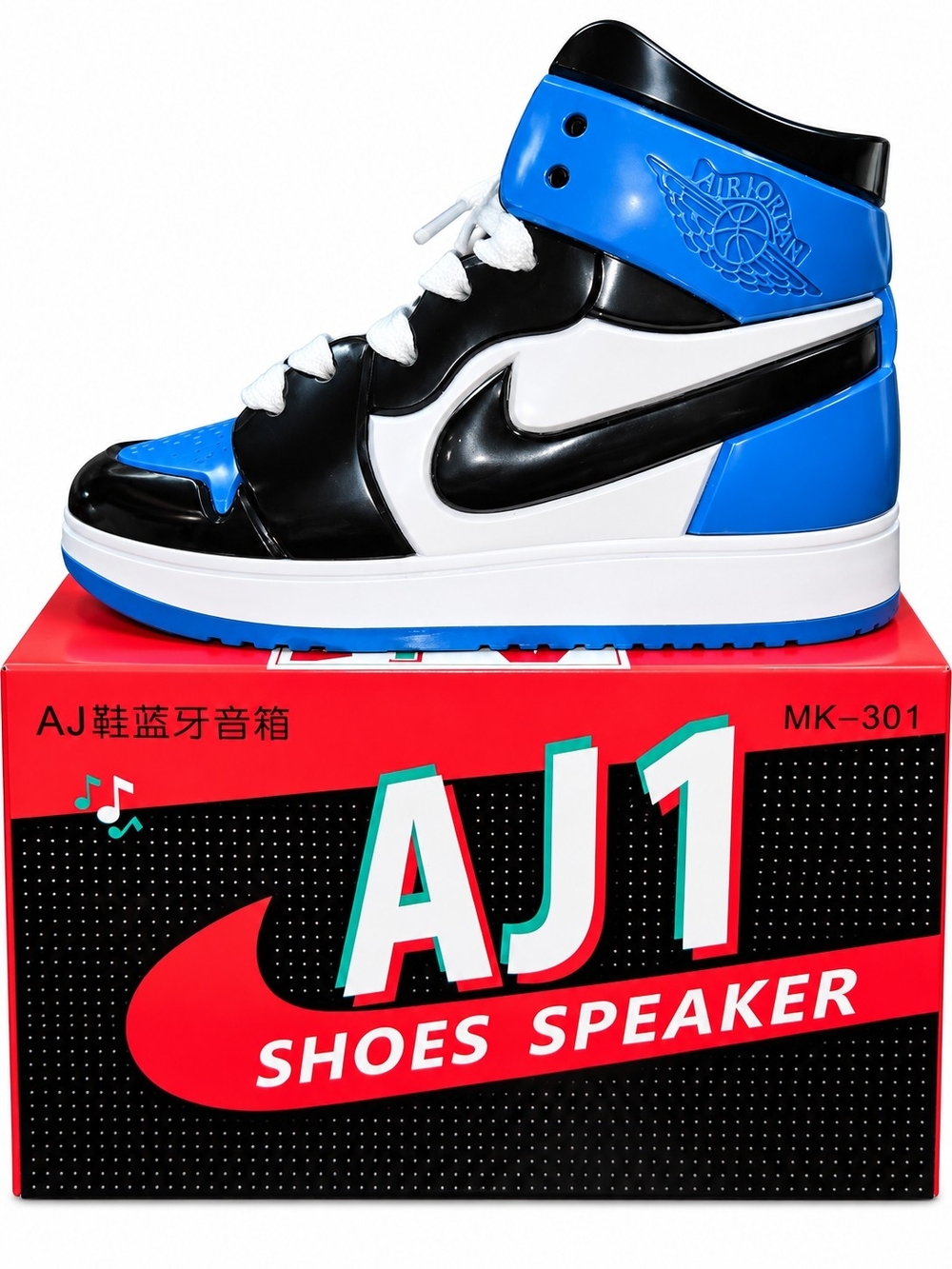 Sneaker Speaker - Black, White & Blue